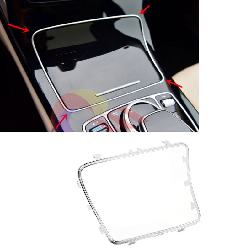 Console Cup Holder Panel A2056800310 Electroplate Frame Decoration Cover Trim