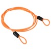 PATIKIL Security Steel Cable 2.5mm x 1m/3.28ft Coated Luggage Lock