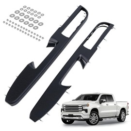 80994 Door Armrest Compatible with Chevy Silverado Tahoe Suburban Avalanche GMC Sierra Yukon 2010-2014 Front Driver & Passenger Side Door Panel with Release Handle Above Arm Rest 27In-Black