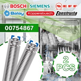 Dishwasher Hinge and Spring Repair Kit Compatible with Original Code 00754867 Suitable for Bosch and Siemens Dishwashers ONIX TECH