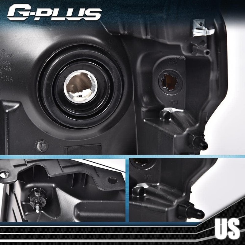 G-PLUS Headlights Assembly, Compatible with 2009-2014 Ford F150 09-14 Headlamp,