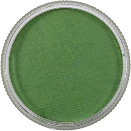 12 Colores Pigmento de Pintura Corporal Mate Profesional 30g Patrones Vívidos a Base de Agua para Maquillaje de Color de Cara de Escenario (Verde claro)