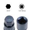 sourcing map 1/2" Drive x H17 (17mm) Hex Bit Socket,