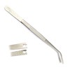 Corn Suture Tweezers Straight and Curved Surgical Forceps Pliers TeckMed