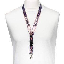 Rolseley Multicoloured Lanyard Neck Strap with Safety Clasp and Swivel Snap Hook, Plasma + text