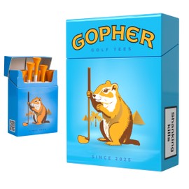 Shanker Golf - Funny Golf Tees - Gopher 10 Pack - Funny Golf Gift for Men