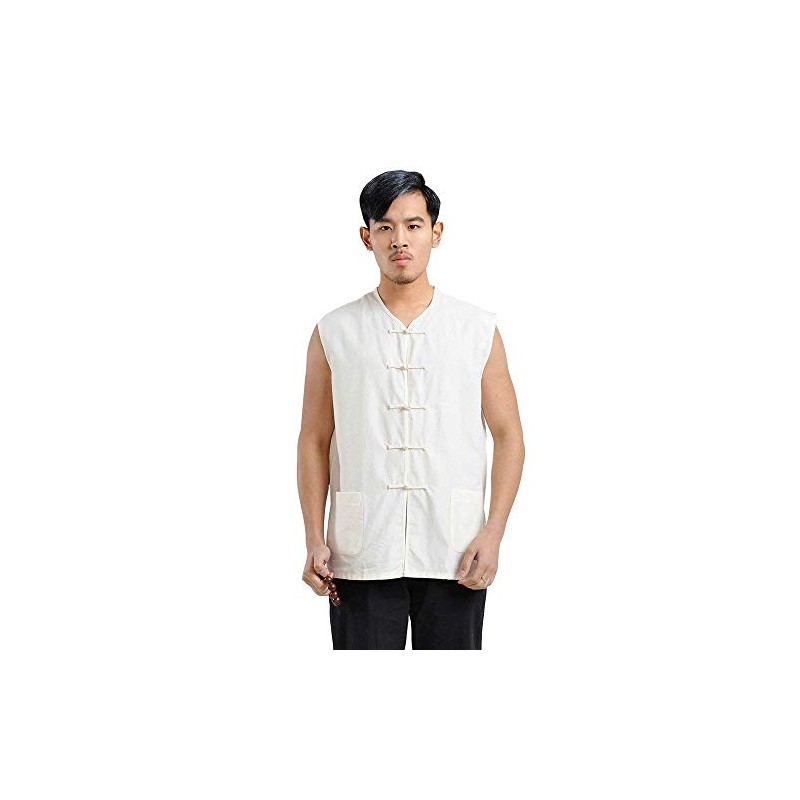 ZooBoo - Chaleco de uniforme de kung fu, estilo chino