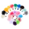 DECHOUS 20pcs Chiffon Flower Hair Clips for Lightweight Hairpins for