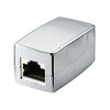 Goobay 68161 CAT 5e RJ45 Crossover Modular Coupler, Silver