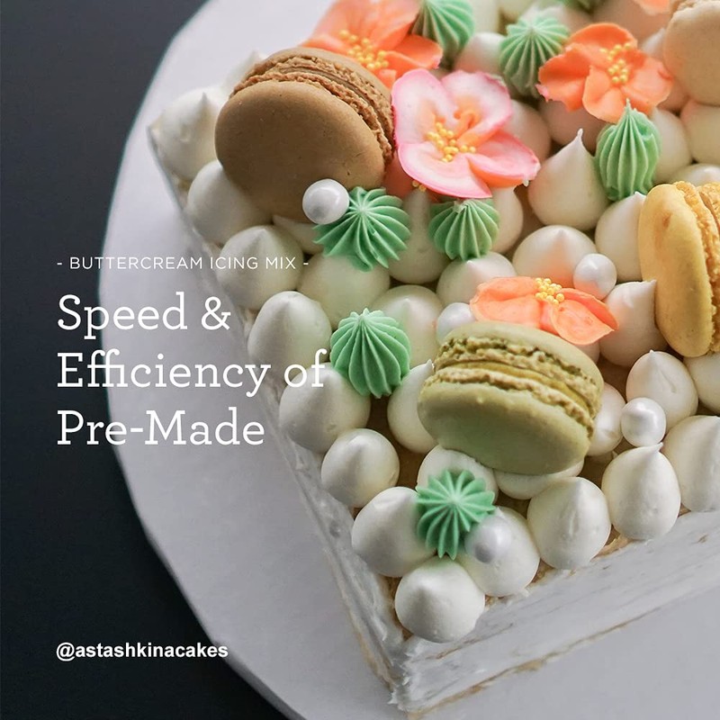 Satin Ice Bright White Buttercream Icing Mix For Cake Decorating