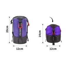 Ultra-light Compression Stuff Sack, 70D Nylon Sleeping Bag Stuff Sack 1L/5L/7L/17L/25L Compression Bag Space Saving Gear for Camping Hiking Backpacking (Purple+Red+Green+Orange)