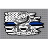 Police Thin Blue Line Tread On Me Gadsden Rattlesnake American