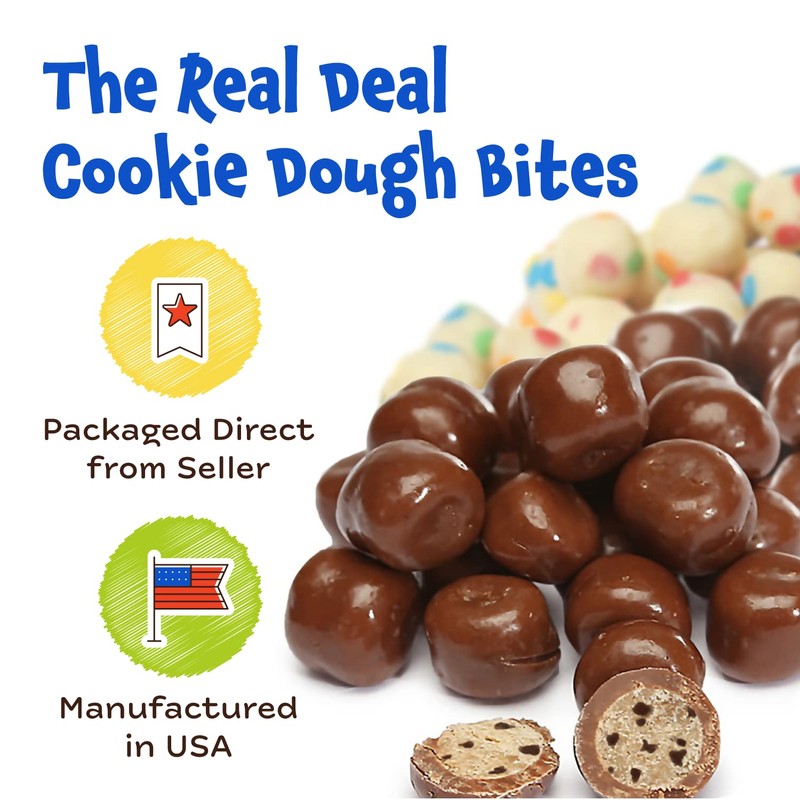 Cookie Dough Bites - Chocolate Chip - Chocolate-Covered Edible Cookie