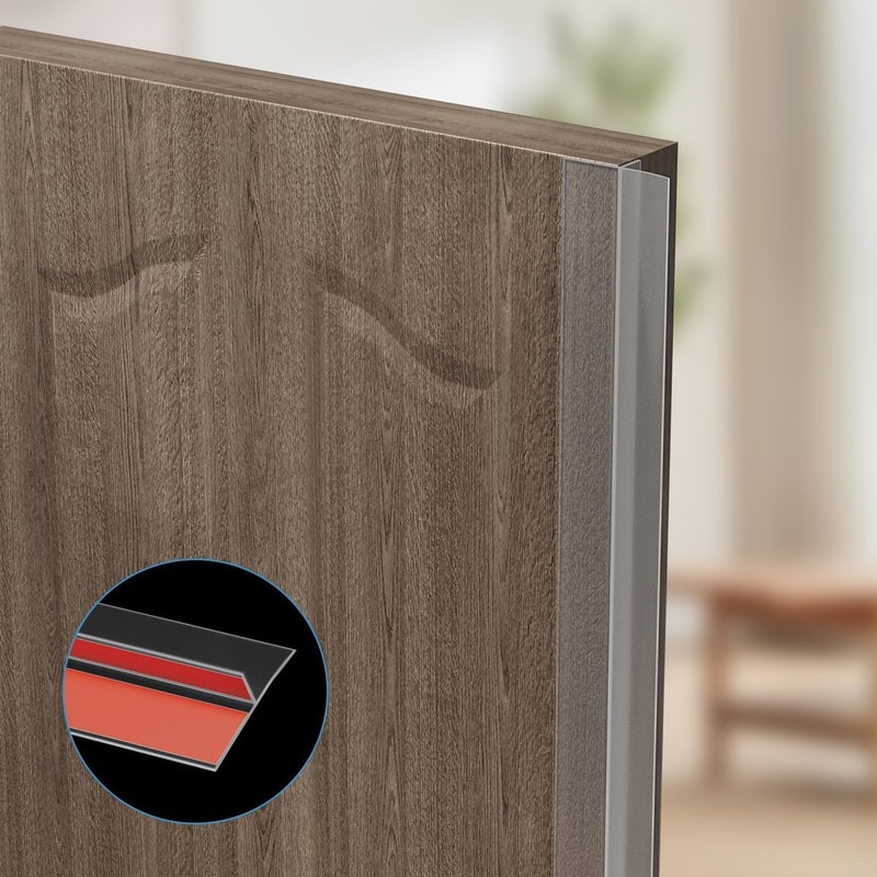 Elvone T-Shaped Door Draft Stopper, 1.97 in x 20 Ft