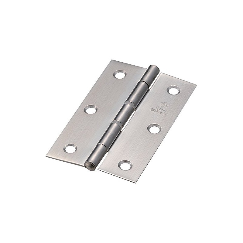 TRUSCO ST999NR89HL Stainless Steel Medium Thickness Hinge with Nylon Ring,