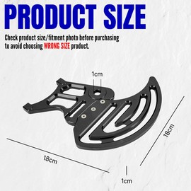 BILLFARO 2Pcs Rear Brake Disc Guard Cover,Dirt Pit Bike Aluminum Motorcycle Parts Sprocket Guards Derailleur Cover Caliper Chain Protector for Sur Ron S/X Light Bee/Segway X260 X160 (BLACK)