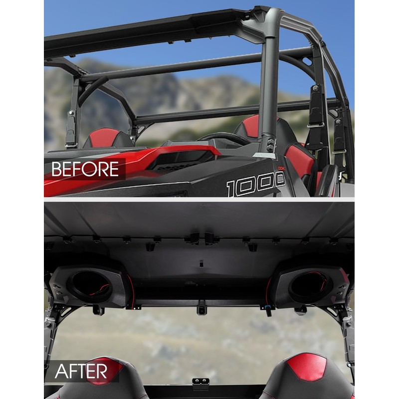 A & UTV PRO Rear Roof Speakers Pods for Polaris