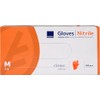 Examination gloves, ABENA Classic Sensitive, M, orange, nitrile, powder free