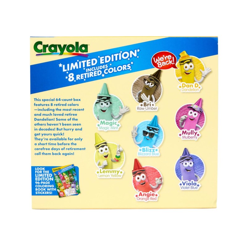 Crayola Crayon Box (64 Count), With Limited Edition Colors &