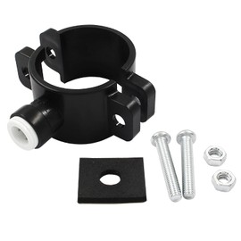 Drain Saddle Valve, 3/8" Plastic Quick Connect Water Filters Valve Clamp Hose Pipe Adapter for Under Sink Reverse Osmosis System