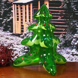 YQYAZL 2PCS Christmas Inflatables Tree Decorations, Inflatable Xmas Tree Blow Up Xmas Decoration Indoor Outdoor Inflatable Xmas Ornaments for Home Yard Party Decor