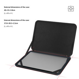Smatree 16 inch Hard EVA Shell Sleeve Case for Alienware 16 Area-51 Gaming Laptop, Alienware x16/m16 R1 Gaming Laptop (Not Fit with Alienware m16 R2)