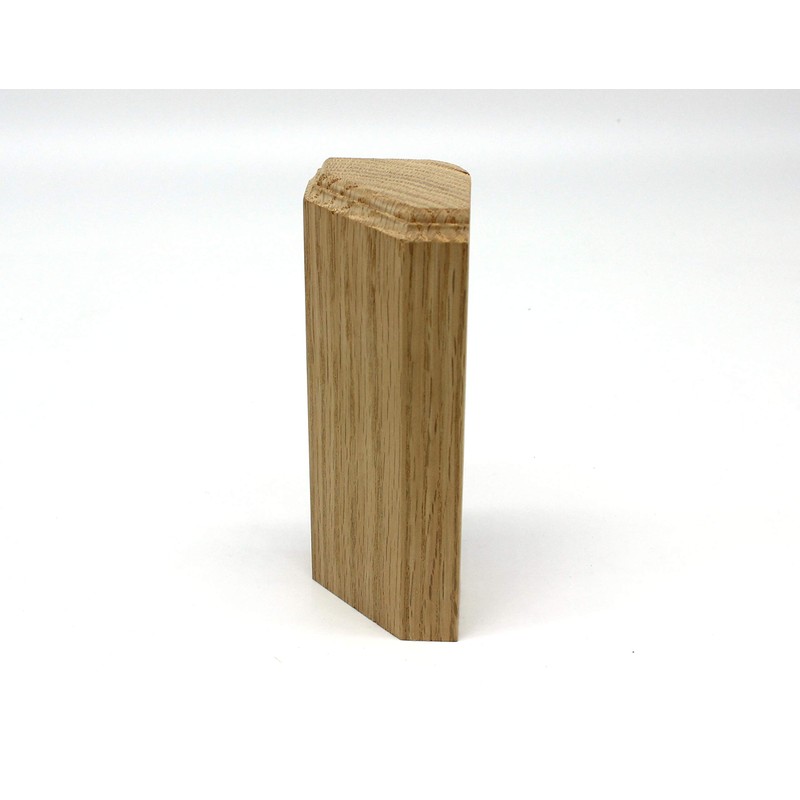 1" x 3" x 6" Oak Inside Radius Corner Base