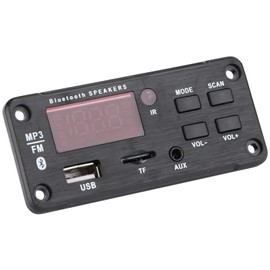 Car Speaker Bluetooth 5.0 Module, Color Screen Display, MP3 WMA WAV FLAC APE Decoding, with Remote Control