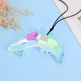 BESPORTBLE Dolphin Pendant Hanging Dolphin Decor Sun Catcher for Inside Dolphin Statue Sun Catchers Indoor Window Sun Catcher for Window Dolphin Ornament Window Prism Home Decor Crystal