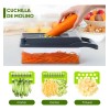 Rallador Multiusos Corta Rebana Pica Y Ralla Verduras/frutas Verde