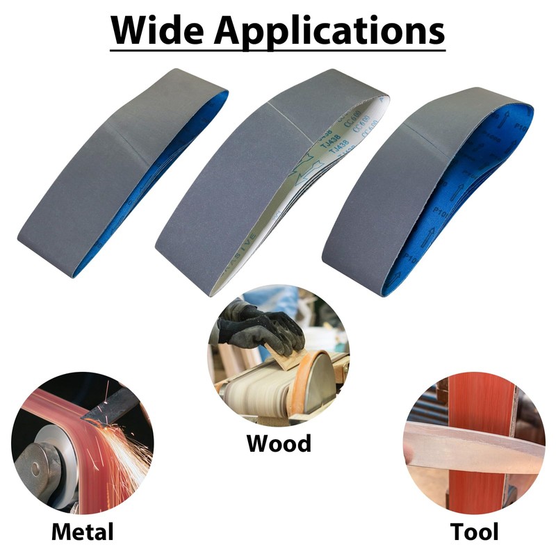 4 x 36 Inch Sanding Belts, Silicon Carbide Knife Sharpening