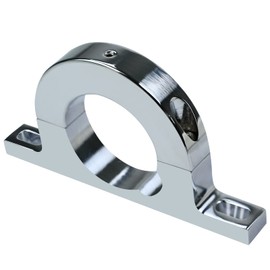 XTPTFABS Aluminum Universal Steering Column Keyed No Drop Mount,2" Column Polished Aluminum keyed Column Mount,2310000030 FR20114 2" Hole Brushed Underdash Mount River Clamp(Silver)