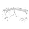 TREATLIFE HOME Efficient L-Shaped Computer Desk for Small Spaces, Modern