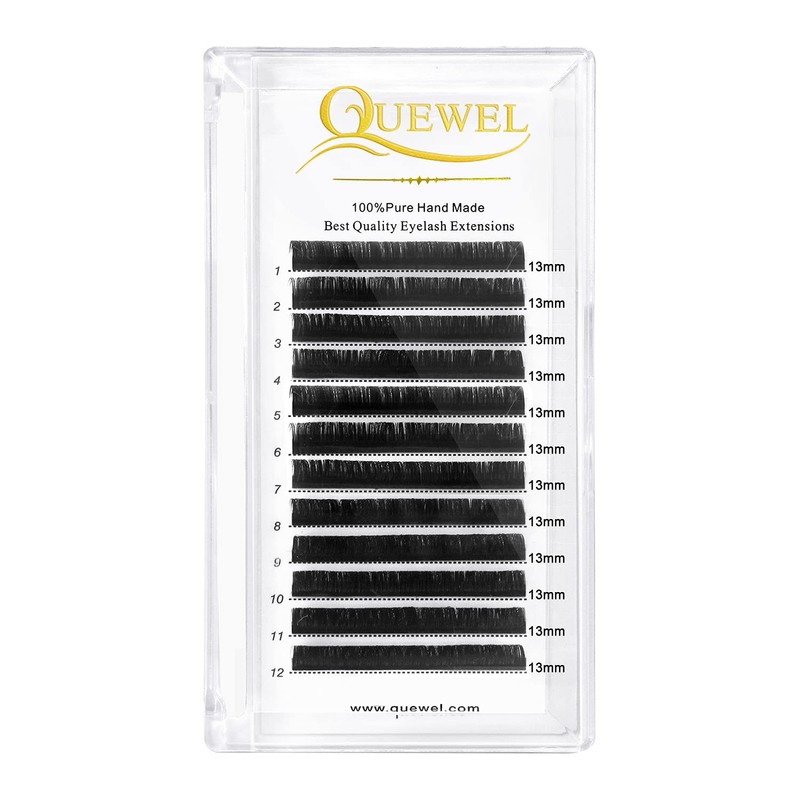 Eyelash Extensions 0.05 D Curl 13mm QUEWEL Classic Eyelash Extensions