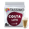 Tassimo Costa Latte Coffee 8 Pods, 340g