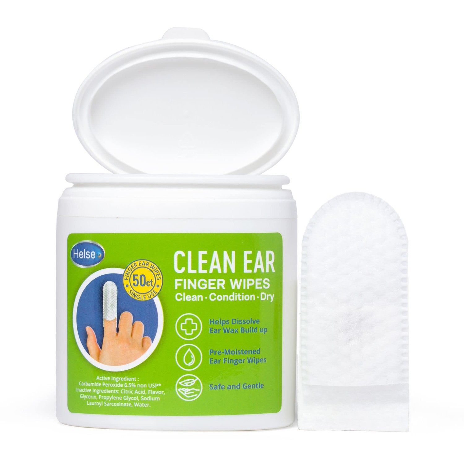 Helse Ear Cleaning Finger Glove - Human Ear Brush - Safely Remove ...