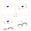 FOOC LED Surface Mounted Light Flat with Large Light Surface