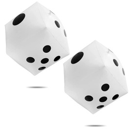 CCINEE Jumbo Dice 30cm Giant Big Beach Ball Jumbo Dice Card Game (Jumbo Dice 30cm 2pcs)