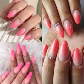 9 Colors Solid Neon Phosphor Ombre Nail Powder Set, Fluorescent Pigment Powder Glitter Pink Red Rubbing Dust with Nail Ombre Brush for Gradient Nail Art Manicure DIY Accessories…