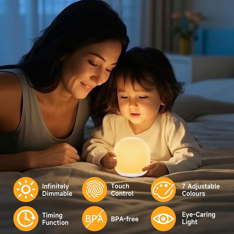 Tyute Night Light, Portable Egg Night Light, Baby Night Lamp