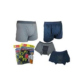 Men's Light Incontinence Pants, Comfortable Boxer Shorts DX (Gray, Large Size)