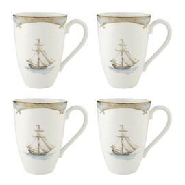 Lenox 897269 British Colonial Tradewind Mugs, Set of 4