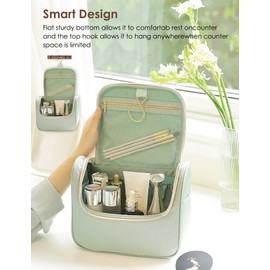 Makeup Bag,Travel Toiletry Bag,Large Wide-Open Travel Bag,Waterproof Large Capacity Cosmetic Bag,Portability Travel Essentials Toiletry Bag for Women (A-Blue)