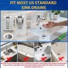 2PCS Bathroom Sink Stopper Strainer, Pop-Up Bathroom Sink Drain Strainer