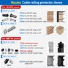 Muzata 40 Pack 45 Degree Angle Adjustable Protector Sleeve for