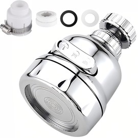 OKAWASI Faucet Kitchen Shower Faucet Shower Just Attach to Faucet Water Saving Nozzle Swing 3 Modes Kitchen 360 Degree Rotation Leakage Prevention Can Also Be Applied to Kitchen, Washroom, Bathroom