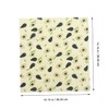 KOMBIUDA 3pcs Reusable Beeswax Food Wraps Packing Cloths for Sustainable