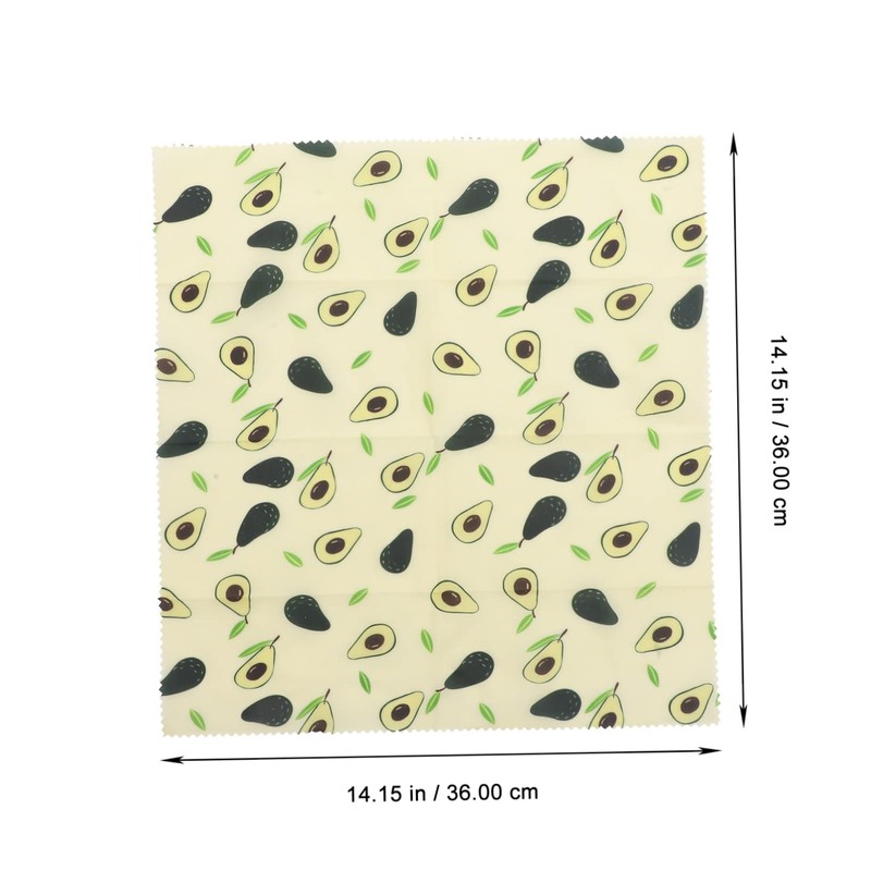 KOMBIUDA 3pcs Reusable Beeswax Food Wraps Packing Cloths for Sustainable
