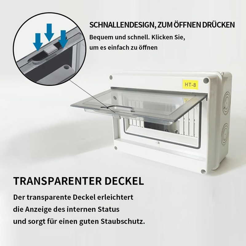 Surface-Mounted Fuse Box, IP65 Waterproof Fuse Box, Surface-Mounted, Fuse Box,