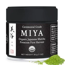 Matcha Konomi Miya Matcha 30 G - Té Verde Matcha Japonés Ceremonial Orgánico Premium En Polvo - Primera Cosecha - Sin Azúcar - Certificado Por Usda Y 